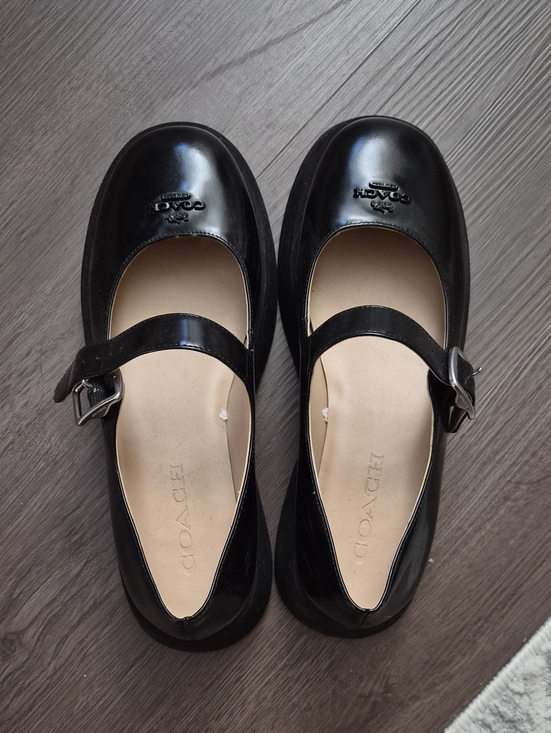 Coach Shoes - (Worn Only Once) Coach Black Patent Mary Jane Shoes with Buckle Strap Size 7.5